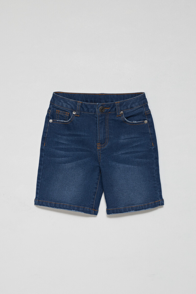 Bermuda de jean Azul Oscuro