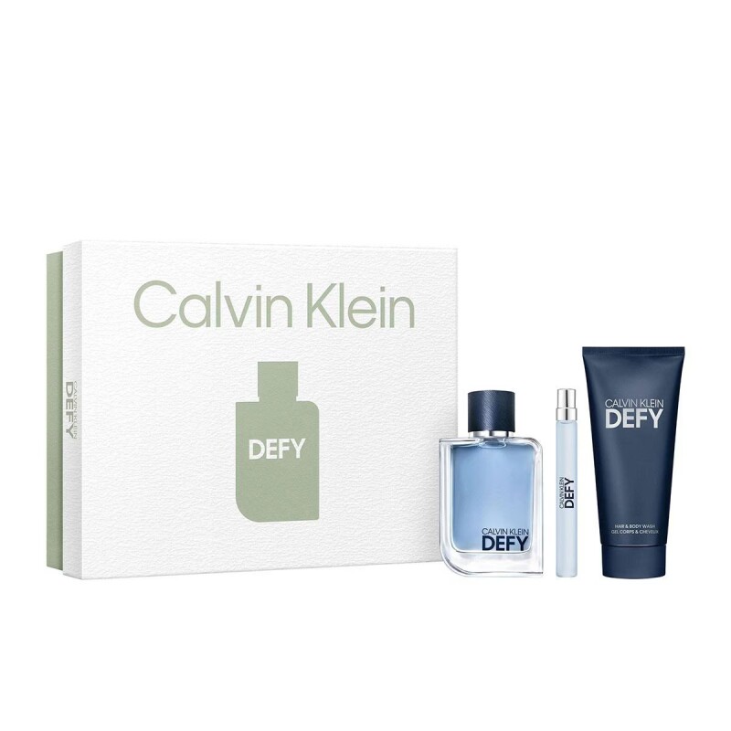 Calvin Klein Estuche de Regalo Defy Eau de Toilette 100 ml + 10ml + Gel de Ducha 100ml - Masculino Calvin Klein Estuche de Regalo Defy Eau de Toilette 100 ml + 10ml + Gel de Ducha 100ml - Masculino
