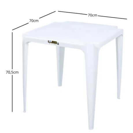Mesa Cuadrada 70 X 70 Plastico Apilable Mesa Cuadrada 70 X 70 Plastico Apilable