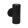 SPOT TUBULAR DOBLE 2 x GU10 POLICARBONATO IP44 BETA Negro