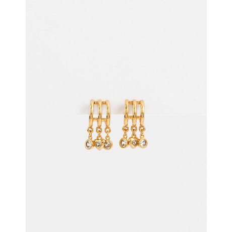 Argollas Bañadas En Oro Dorado