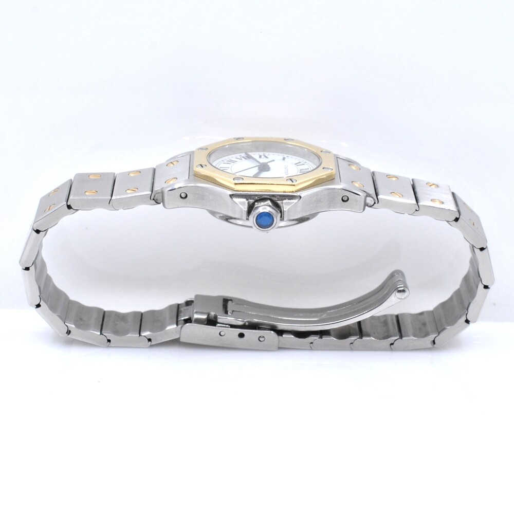 Cartier Santos Octagon dama automático acero y oro 24 mm Cartier Santos Octagon dama automático acero y oro 24 mm