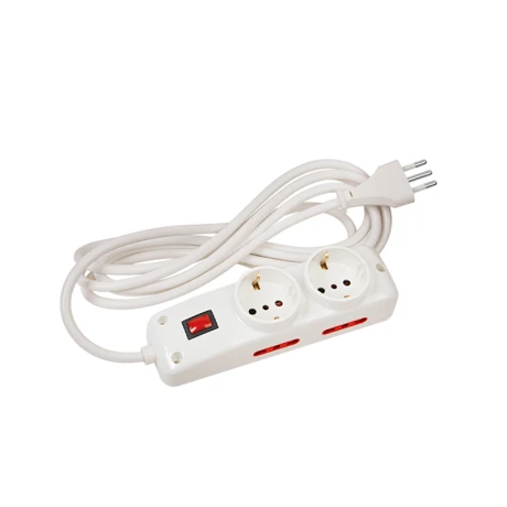 Alargue CONATEL Contactum 2 Schukos con 4 Tomas 3mts con llave Alargue CONATEL Contactum 2 Schukos con 4 Tomas 3mts con llave