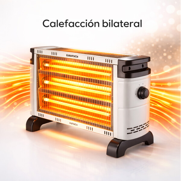 Estufa Kassel Turbo 5 Cuarzos 2000w ESTUFA KASSEL 5 CUARZOS BLANCA KS-QZT5