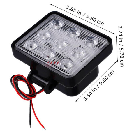 FARO LED - FARO LED TRABAJO 9,8X9 12-80V BLANCO - FARO LED - FARO LED TRABAJO 9,8X9 12-80V BLANCO -