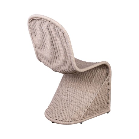 SILLA DE COMEDOR RATTAN-Y-METAL NATURAL-BEIGE BILLY