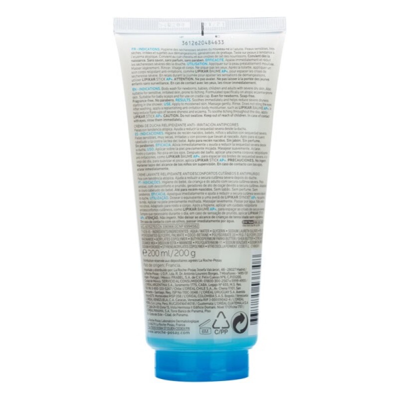 La Roche Posey Lipikar Jabón Líquido X 200 ml La Roche Posey Lipikar Jabón Líquido X 200 ml