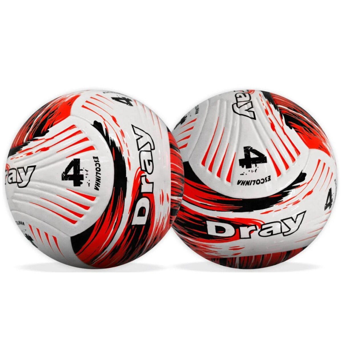 Pelota futbol nro 4 roja/negro 