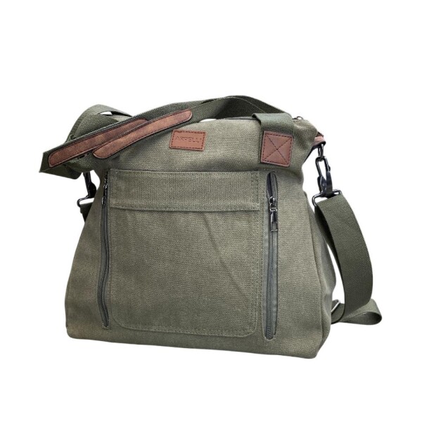 Cartera Safari Lona Verde