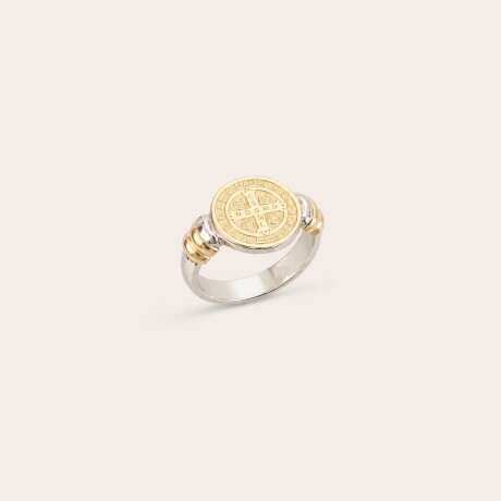 Anillo San Benito - Plata y Oro Anillo San Benito - Plata y Oro