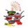 Set Cocina Antiadherente 17P c/Juego Batería Brinox + Menage Rosa