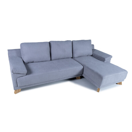 Rinconera Adalia - Tela Microfibra - Chaise derecho 12074 (Gris)