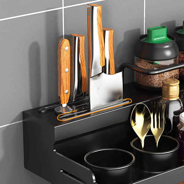 Estante Organizador Cocina 60cm Colgante Ganchos Especieros Y Utensilios Porta Botella Alacena Imback Estante Organizador Cocina 60cm Colgante Ganchos Especieros Y Utensilios Porta Botella Alacena Imback
