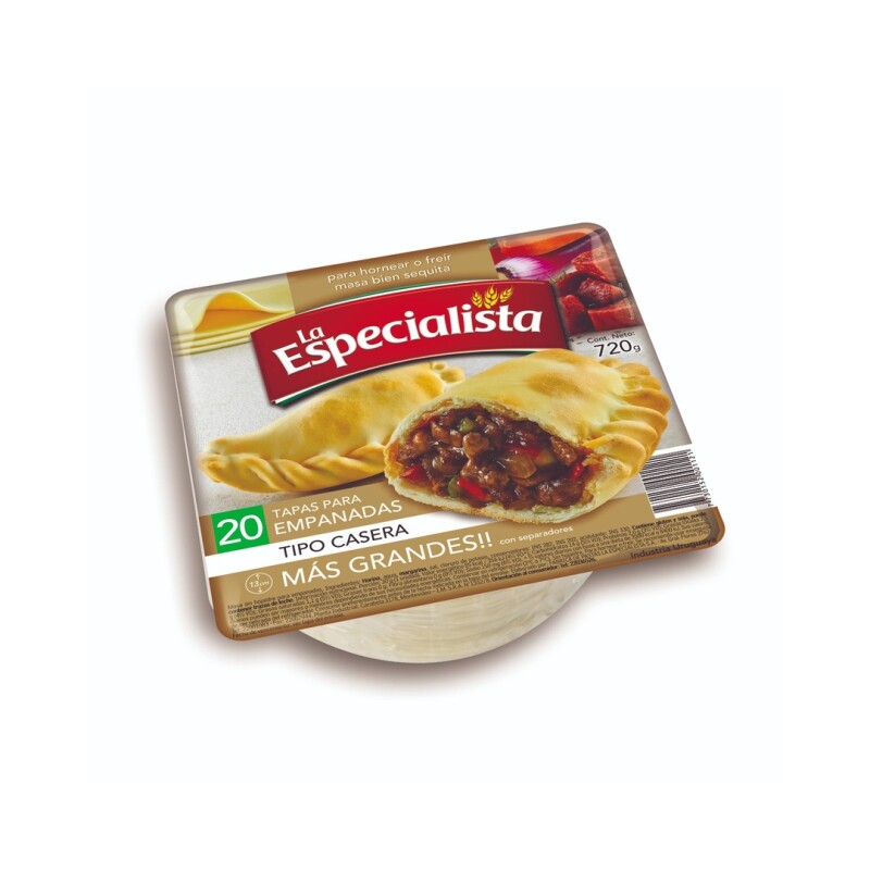 TAPAS EMPANADAS LA ESPECIALISTA CASERA X20 Tapas Empanadas La Especialista Casera X20