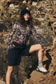 PRINTED RIGHT ON RUN LAY Marron