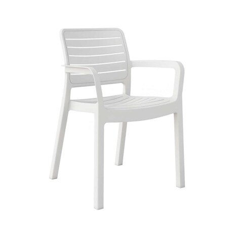 Silla de Exterior Miami Blanco Mate