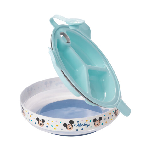 Plato Térmico con Ventosa para Bebé 318 ml Mickey