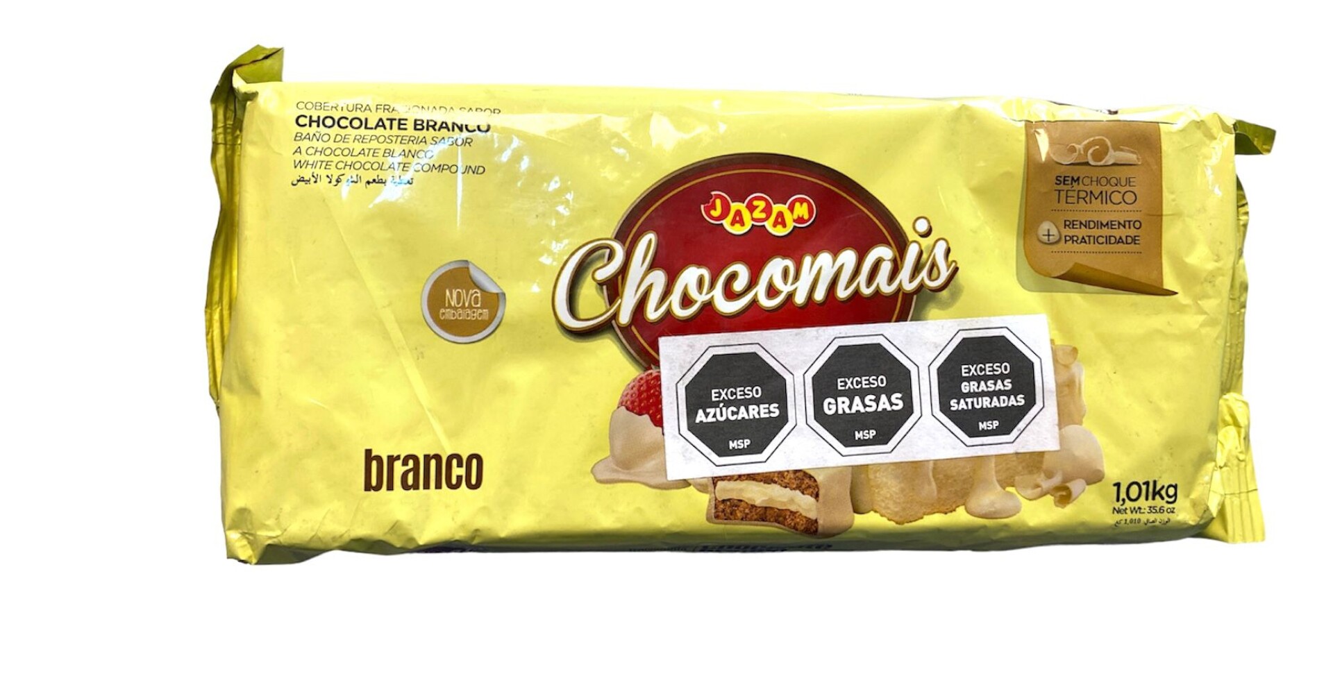 Cobertura de Chocolate Jazam 1 kg - Chocolate Blanco 
