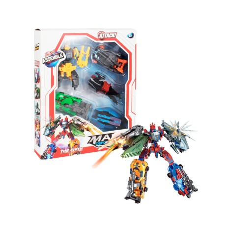 Set de 5 Robots Transform Mars 5 en 1 Robots