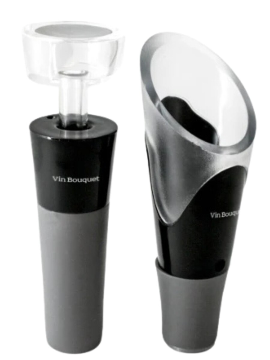 SET SERVIDOR Y TAPON PARA VINO VIN BOUQUET 