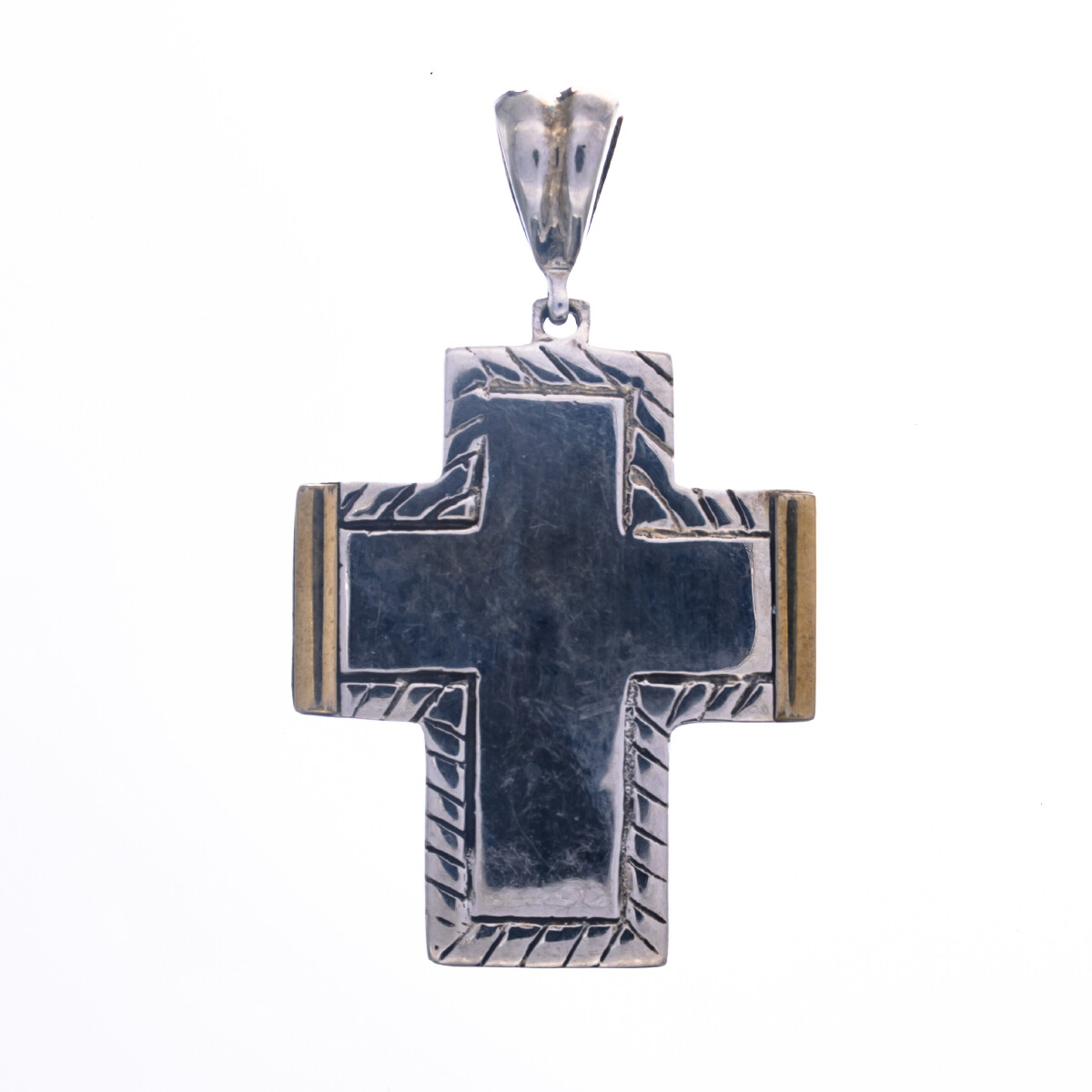 Cruz de plata 925 y double de oro 18 ktes. 