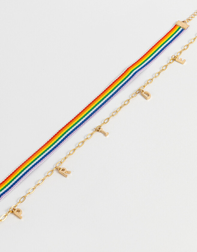 Chokers Pride Set De Chokers - Dorado