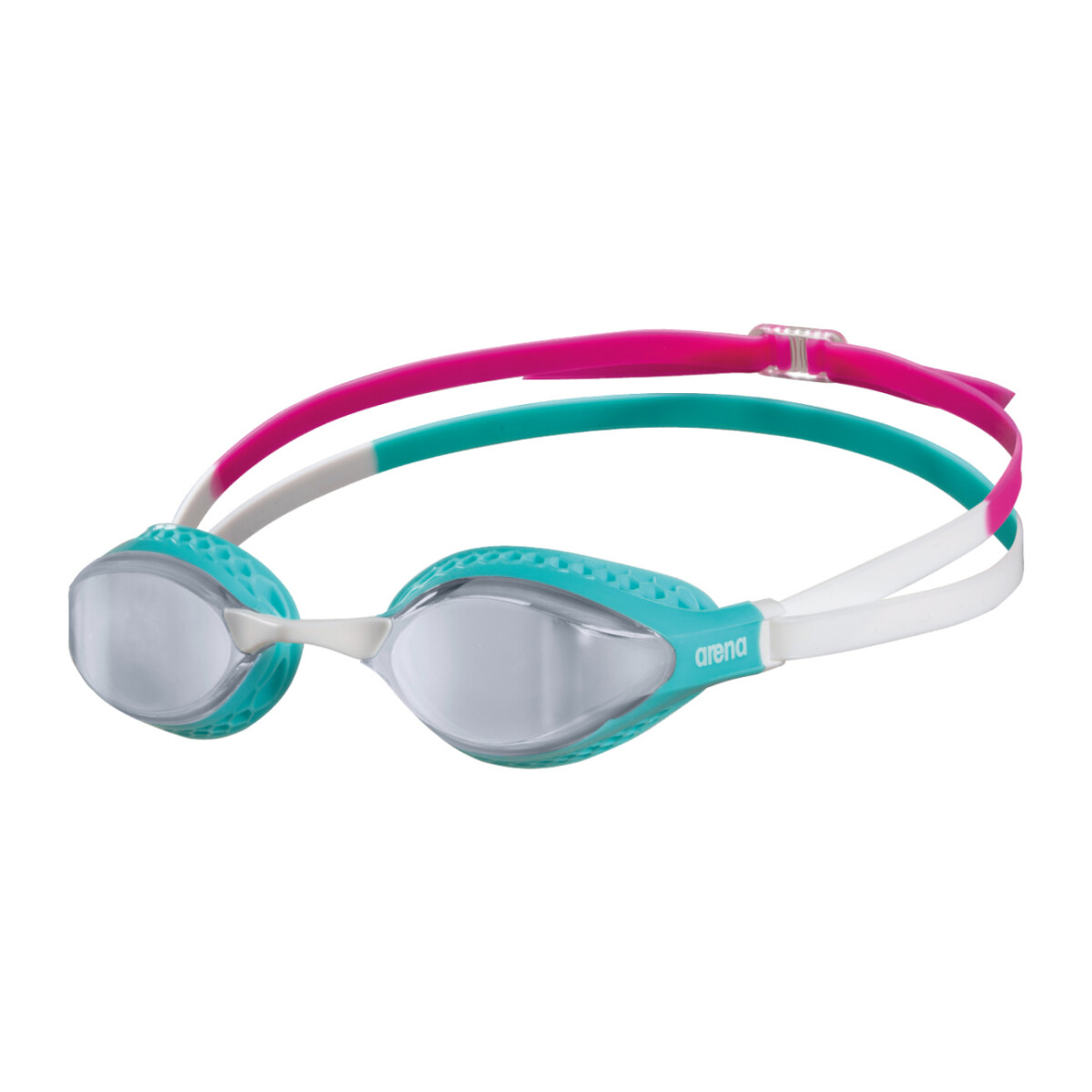 Lentes Espejados De Competición Natacion Unisex Adulto Arena Air-Speed Mirror Goggles - Plateado-Turquesa-Multicolor 