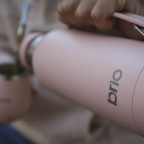 Termo 1 Litro Acero Inox brio Con Pico Cebador Durazno