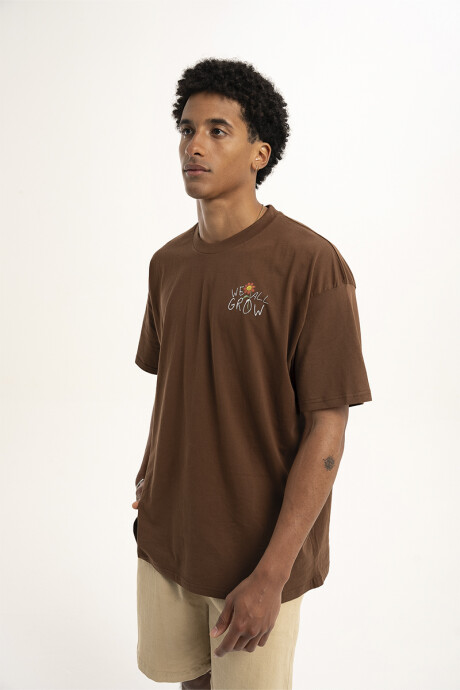 Remera Pulau Lunita Marrón