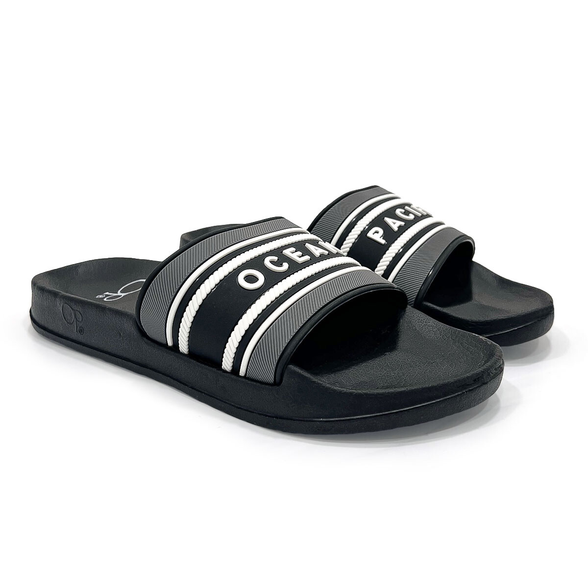 Chancletas Sandalias Ojotas Ocean Pacific Adulto - Gris y Negro 