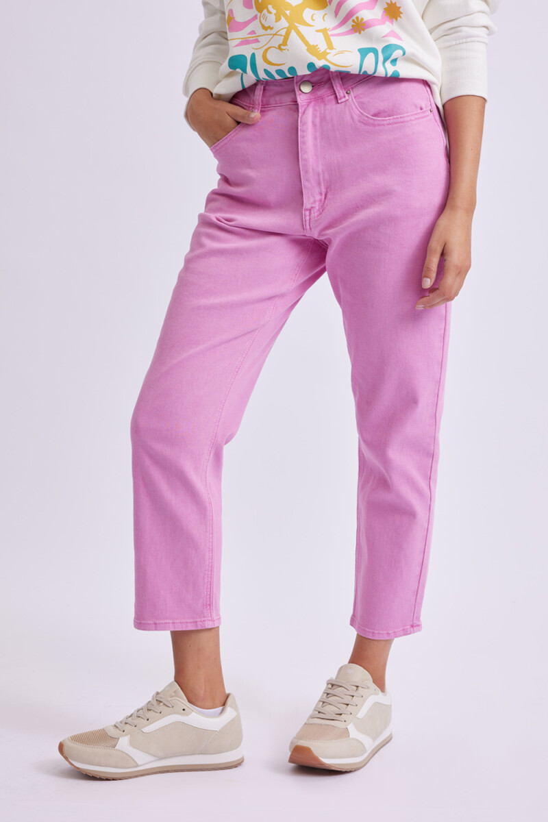 Pantalón Mom Fit Rosa