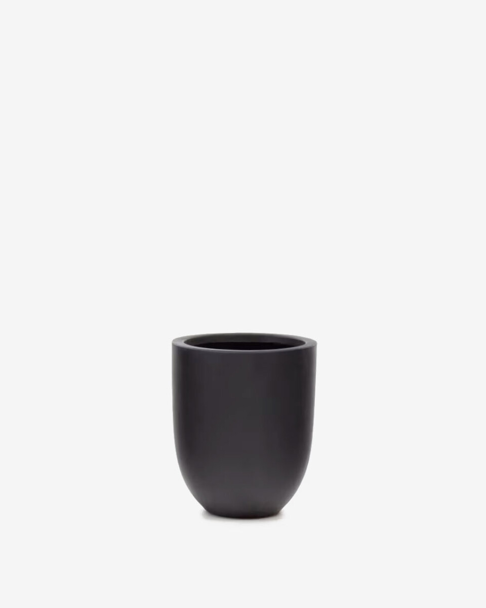 Macetero Aiguablava de cemento negro Ø 39 cm 