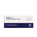 AFOLIC 5 MG. CJ X 30 COMP. única