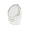 ESPEJO DE MAQUILLAJE LUZ LED ESTANDAR Y CON AUMENTO X5 Blanco