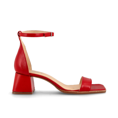 SANDALIAS VENET - CUERO TRIENTO ROJO