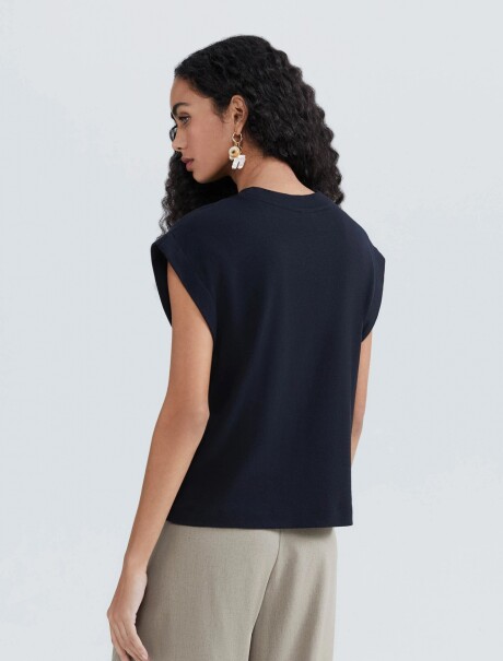 MUSCULOSA BÁSICA AZUL
