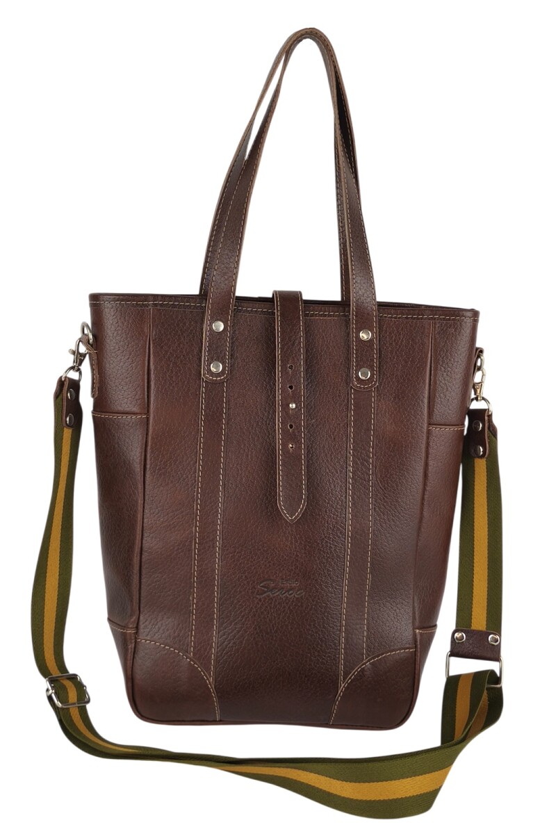 Bolso matero en cuero Chocolate