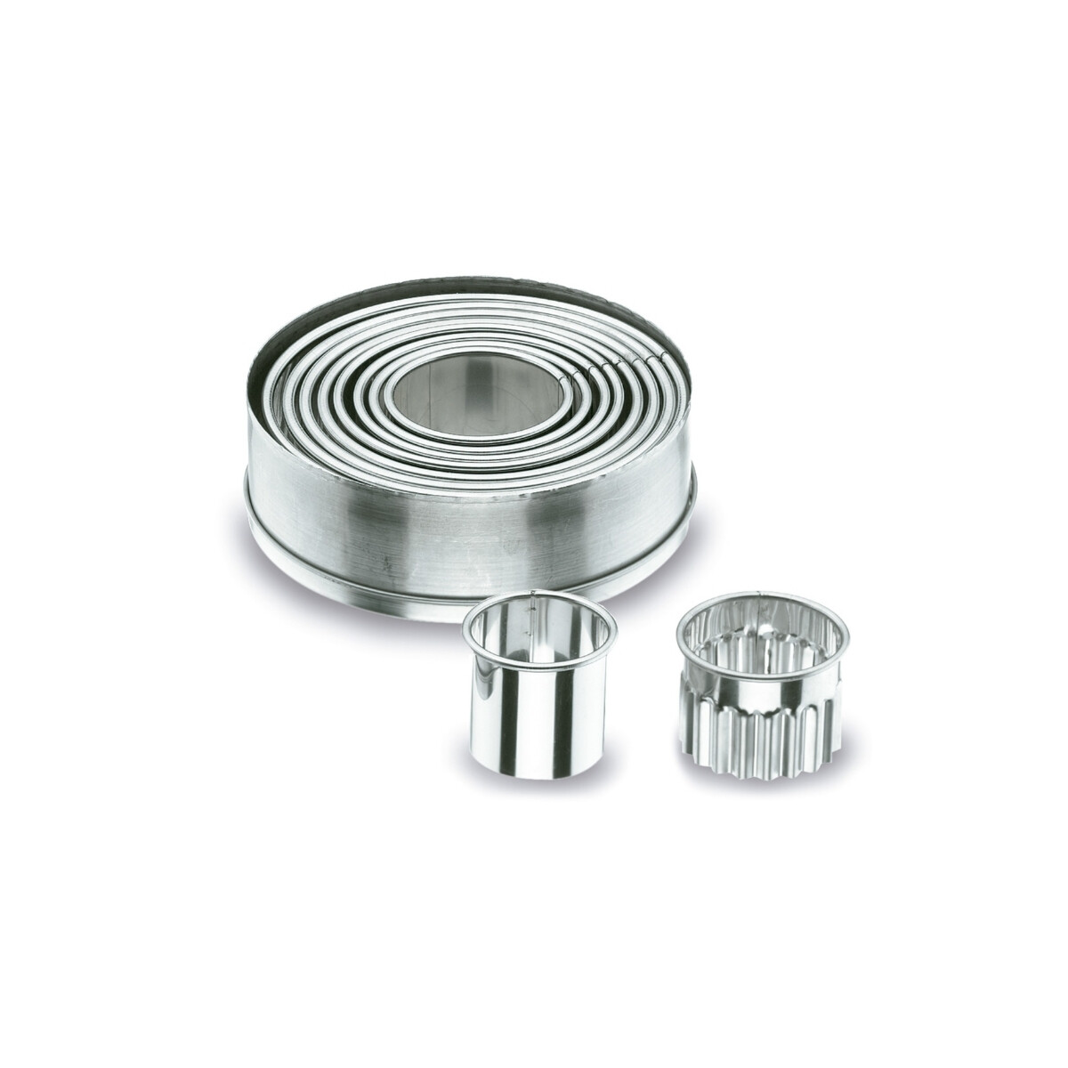 Aros cortantes, set x 9. De acero inoxidable Lacor 