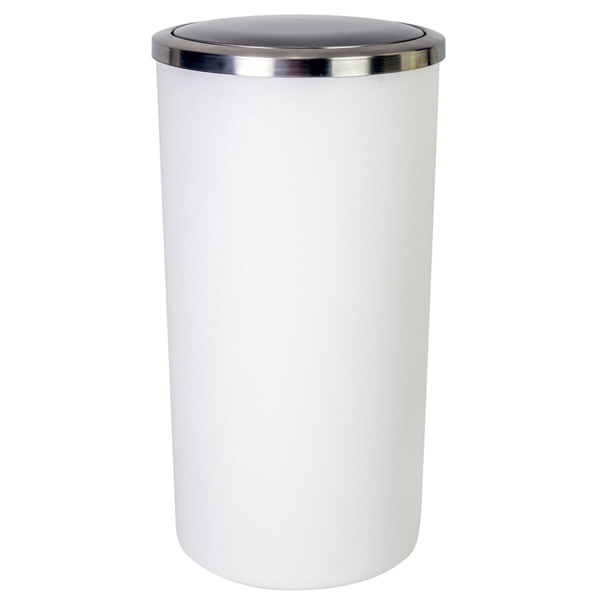 Papelera Lenox con tapa basculante 35L - Blanco 