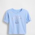 IE FRCH BF SS LOGO T WIND BLUE