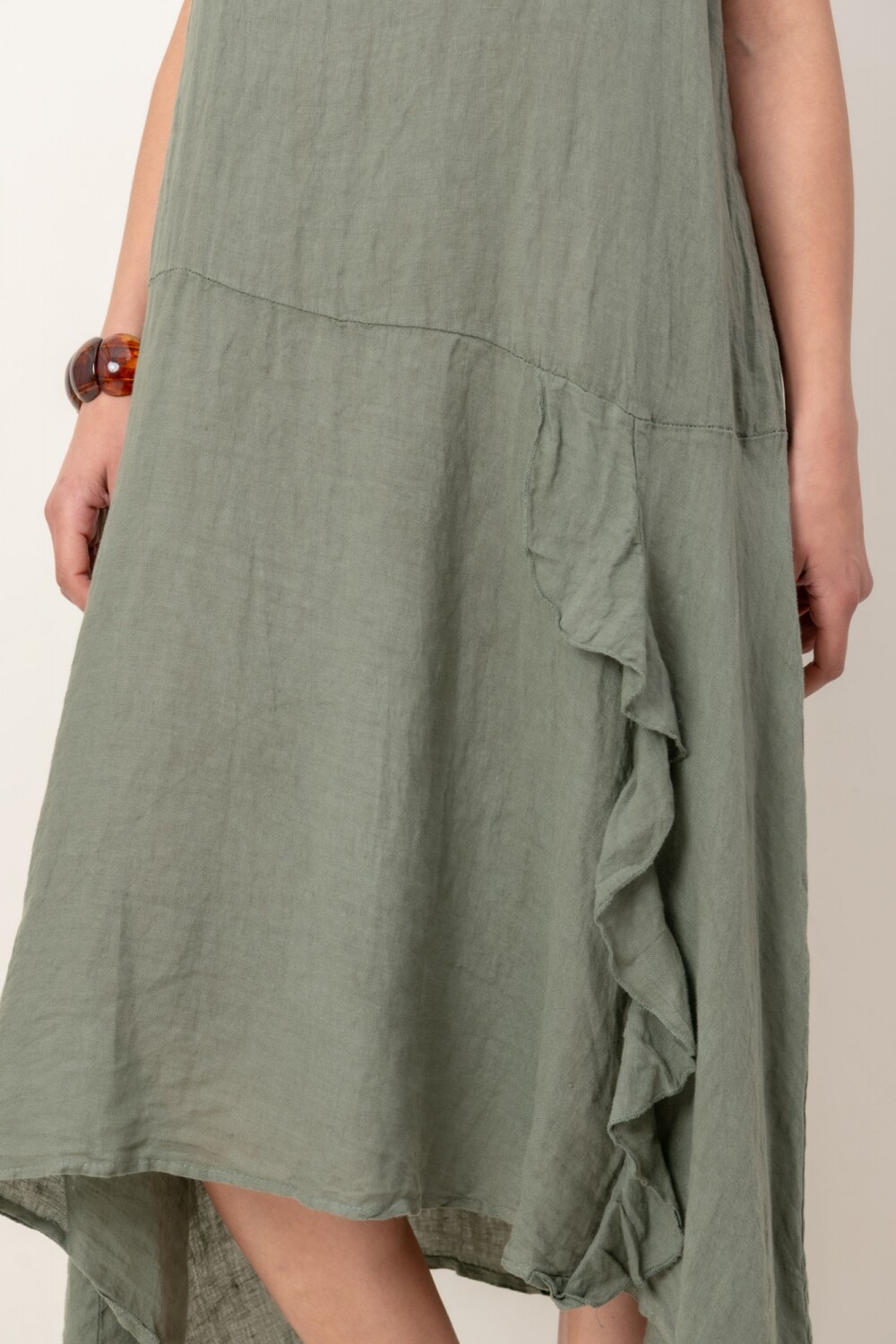 VESTIDO ADAMINA Verde Seco