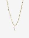 Collares Cortos Perla Collar Para Niñas Con Dije De Hongo - Combinacion Multicolor