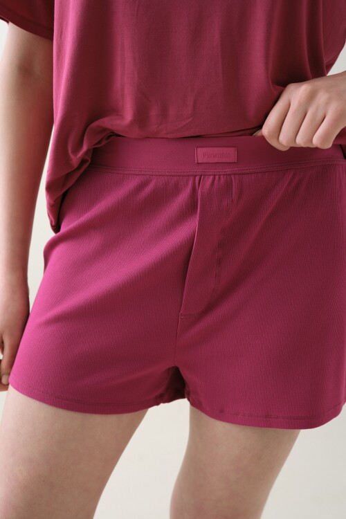 Short Boxer Rib Burdeos