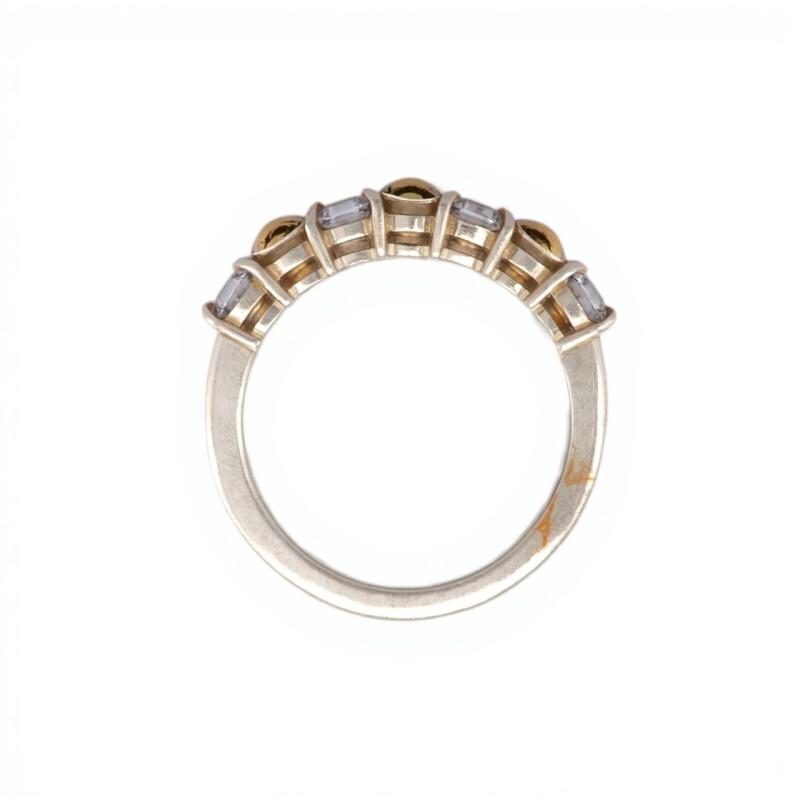 Anillo Vera-Plata y Oro-Piedra Zirconia-AN5585 conpiedra