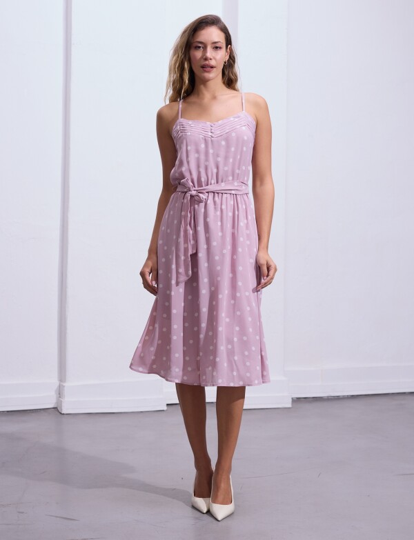 Vestido Lunares LAVANDA CLARO