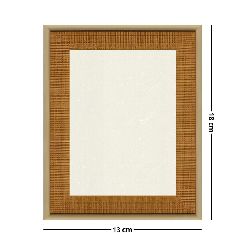 Portarretrato 13x18 dos tonos simil madera BEIGE Y MARRON CLARO