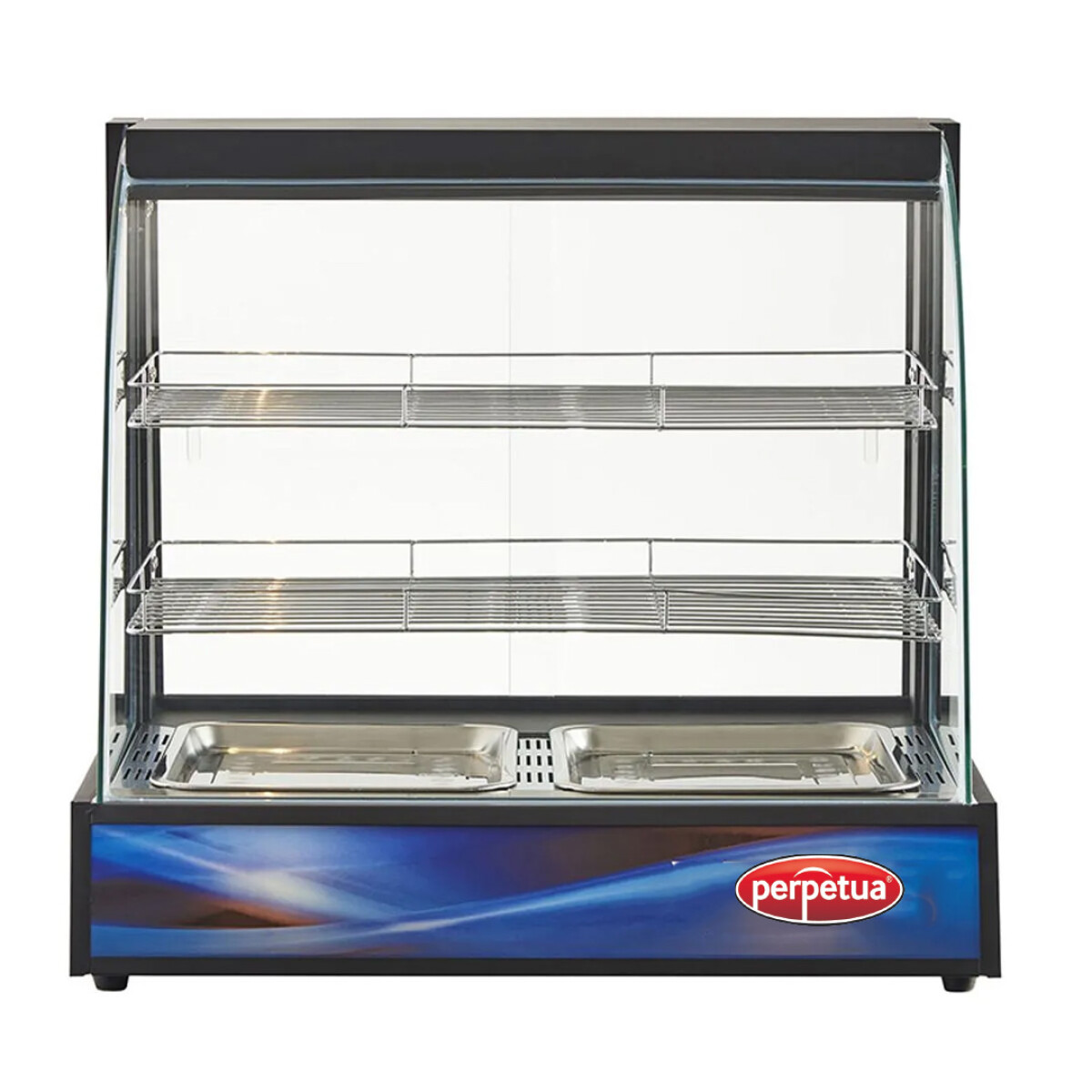 Exhibidor caliente p/ minutas 2 bandejas Perpetua 