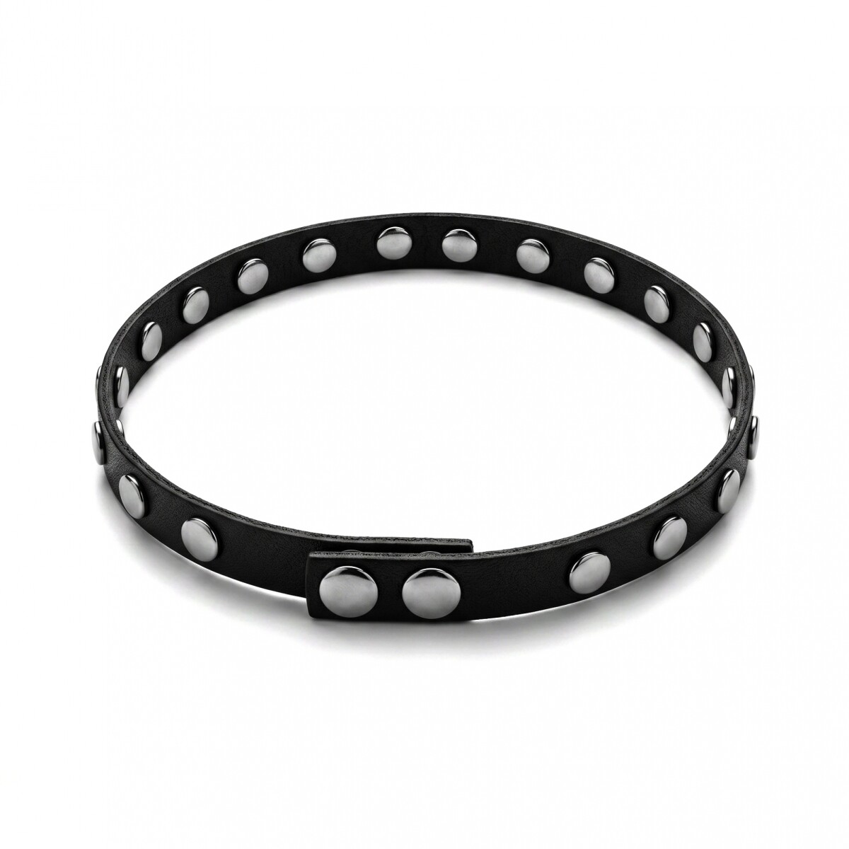 Gargantilla BDSM de Cuero con Tachas 