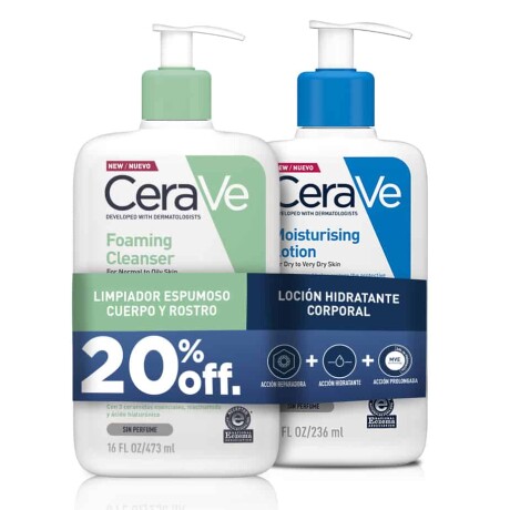 Cerave Pack Crema Limpiadora 236ml. + Hidratante 236ml. Cerave Pack Crema Limpiadora 236ml. + Hidratante 236ml.
