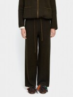 Pantalón De Punto Cintura Elástica caqui